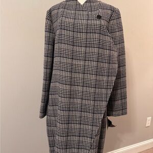 Ellen Tracy wool cardigan jacket cape
